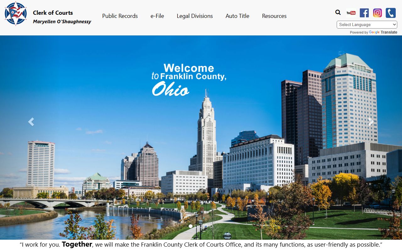 Columbus recent bookings Franklin County Clerk of Courts