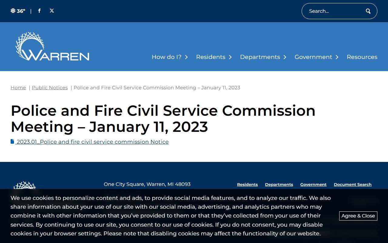 Warren recent bookings Warren city resources and police department