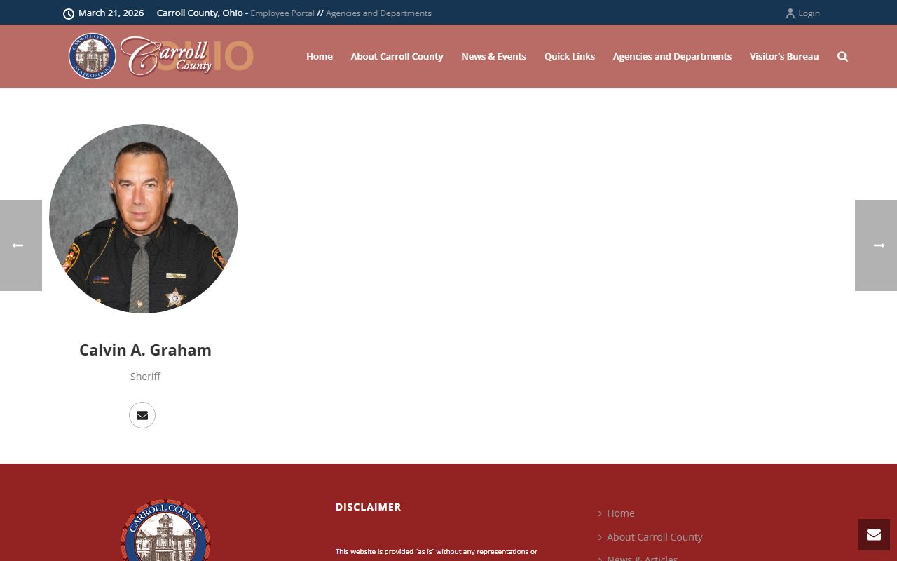 Carroll County recent bookings sheriff's office website