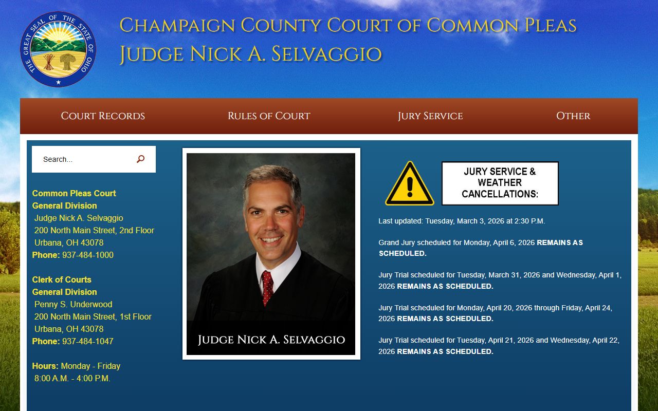 Champaign County recent bookings clerk of courts website