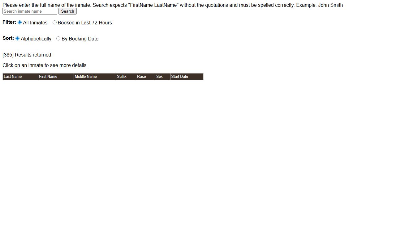 Fayette County recent bookings sheriff's office inmate search portal