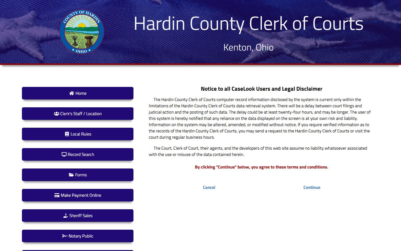 Hardin County recent bookings MCCC and court records