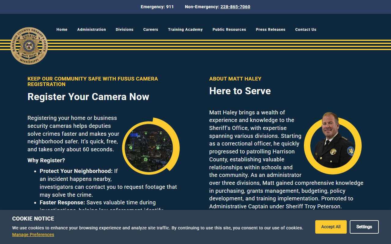 Harrison County recent bookings sheriff office website