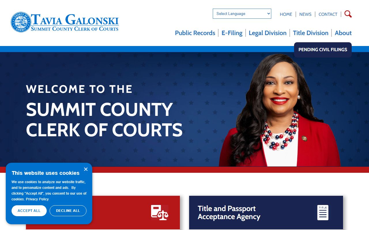 Summit County recent bookings clerk of courts website