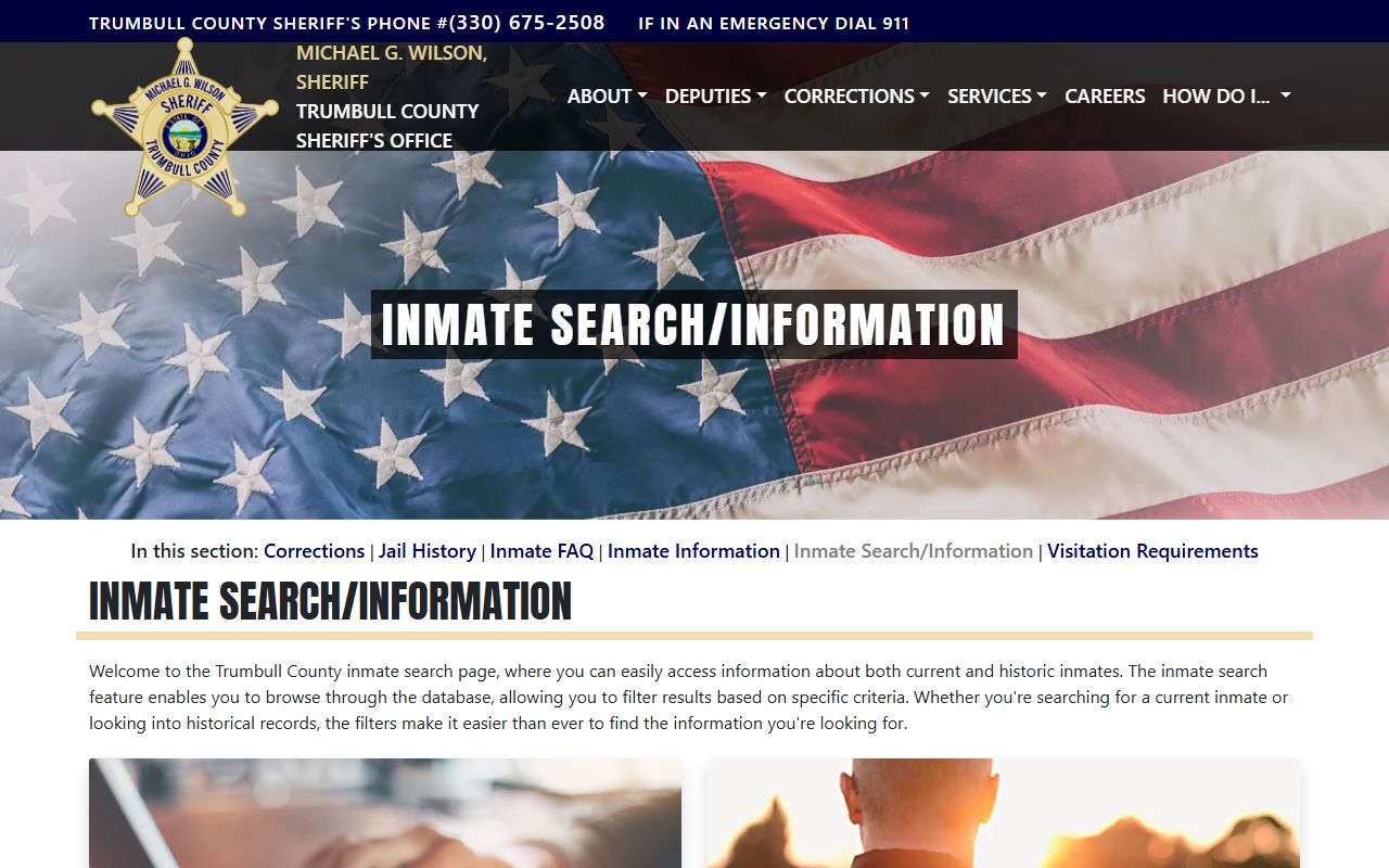 Trumbull County recent bookings sheriff office website