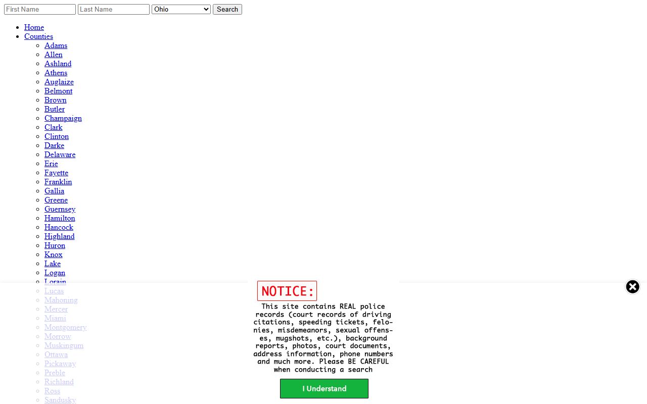 Trumbull County recent bookings Ohio Arrests aggregator