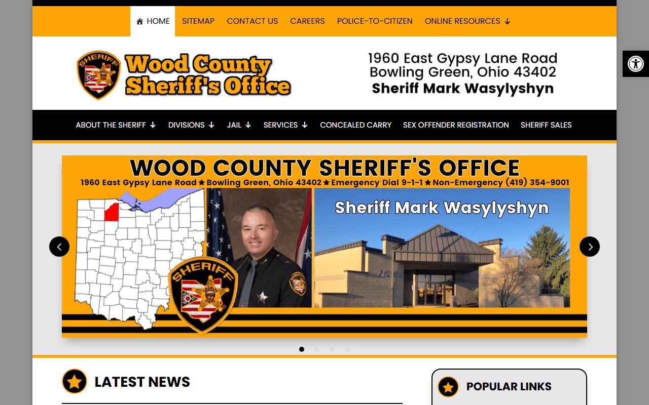 Wood County recent bookings sheriff office website